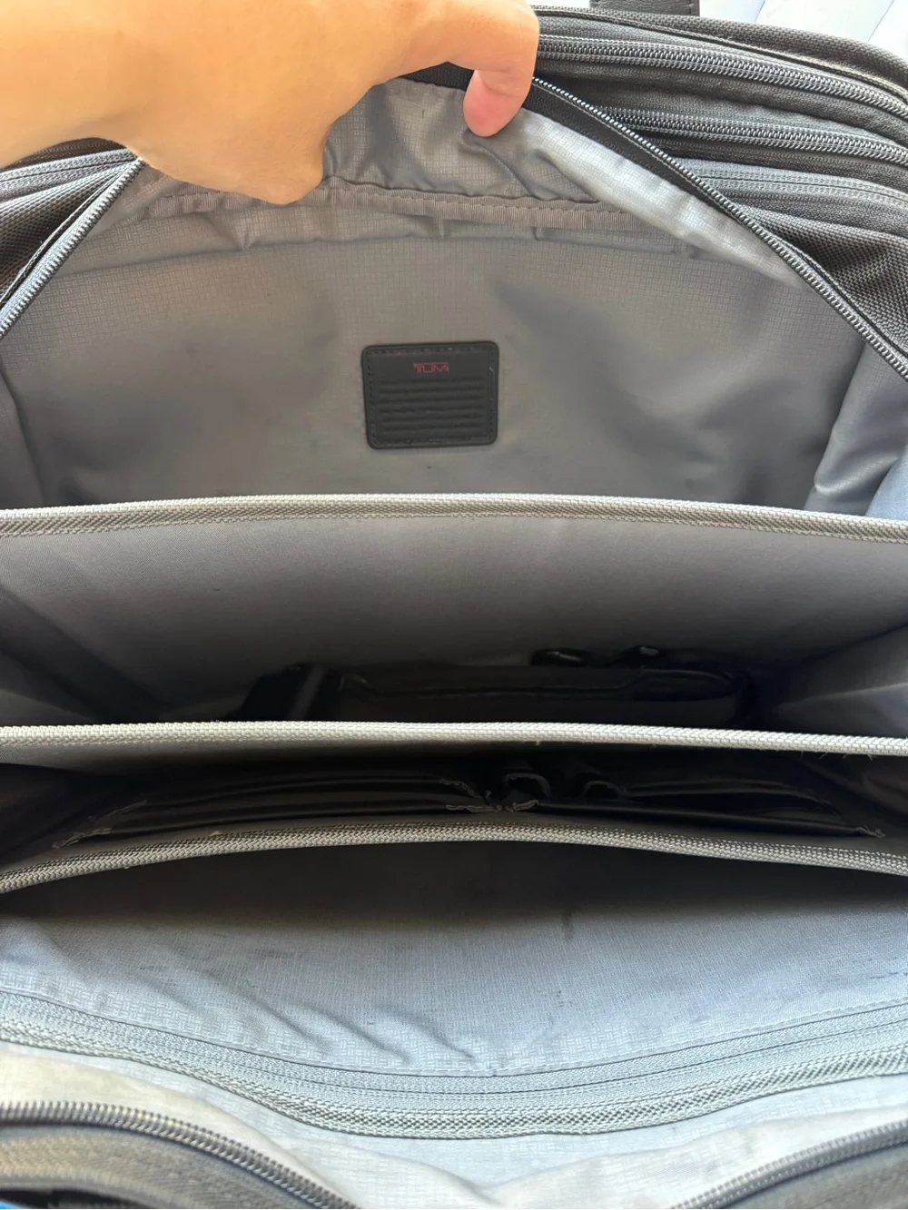 Tumi Black Alpha Ballistic Nylon Briefcase